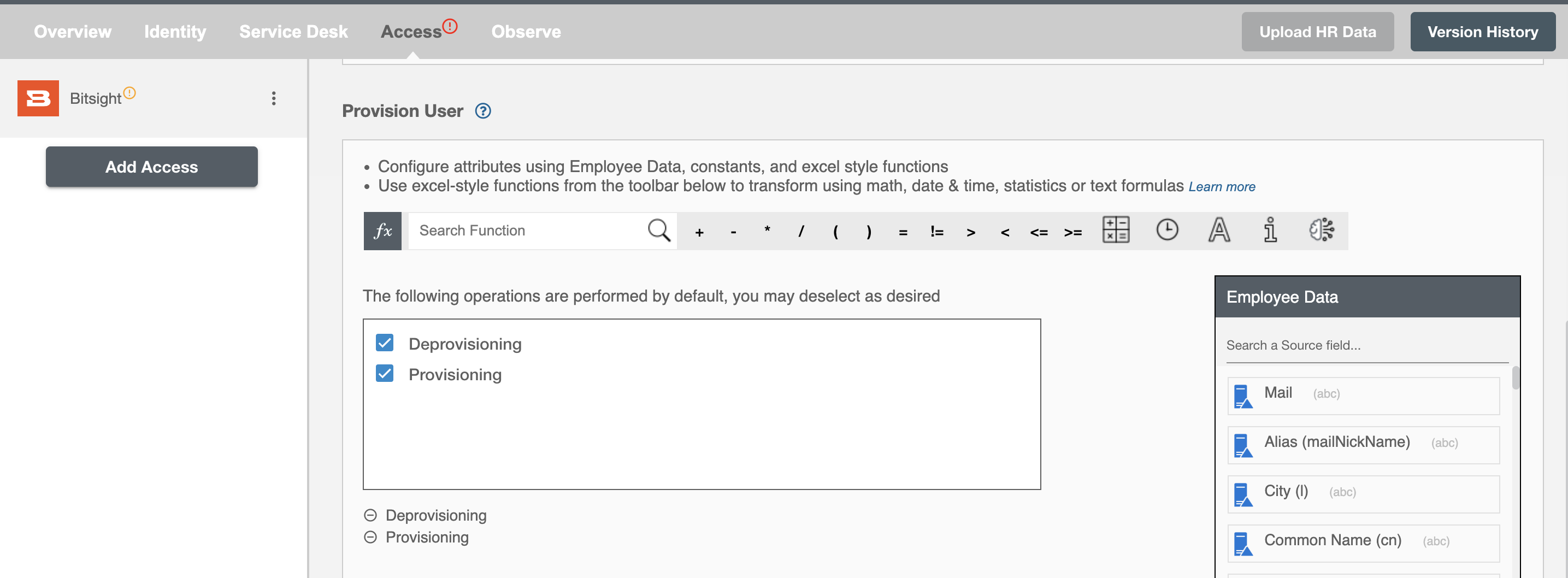 Bitsight Form Operations