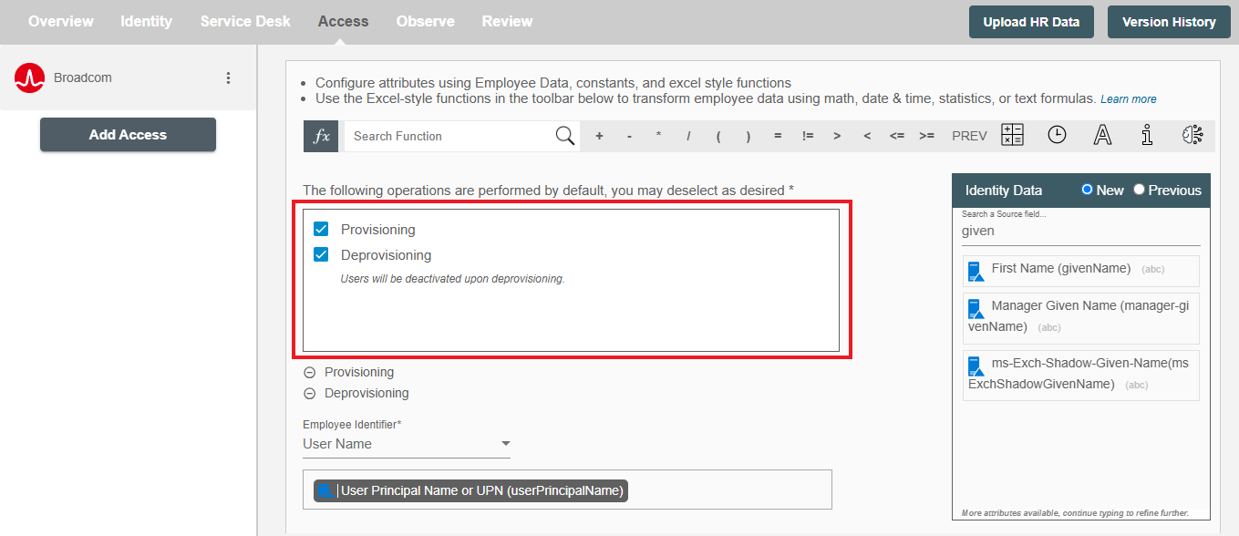 Broadcom Form Operations