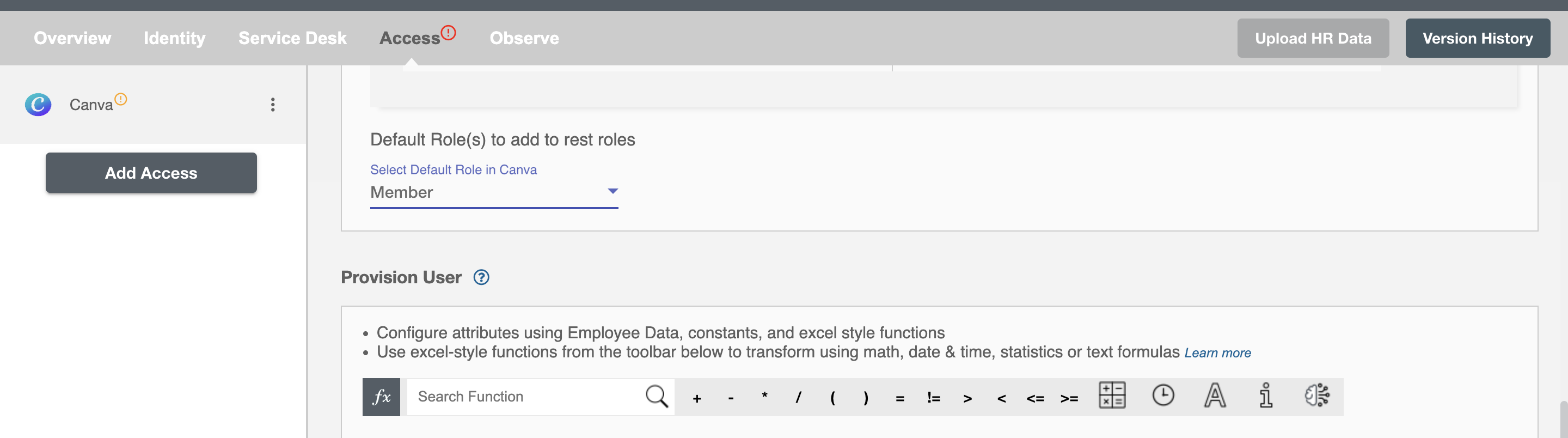 Freshservice ScimManager Default Roles