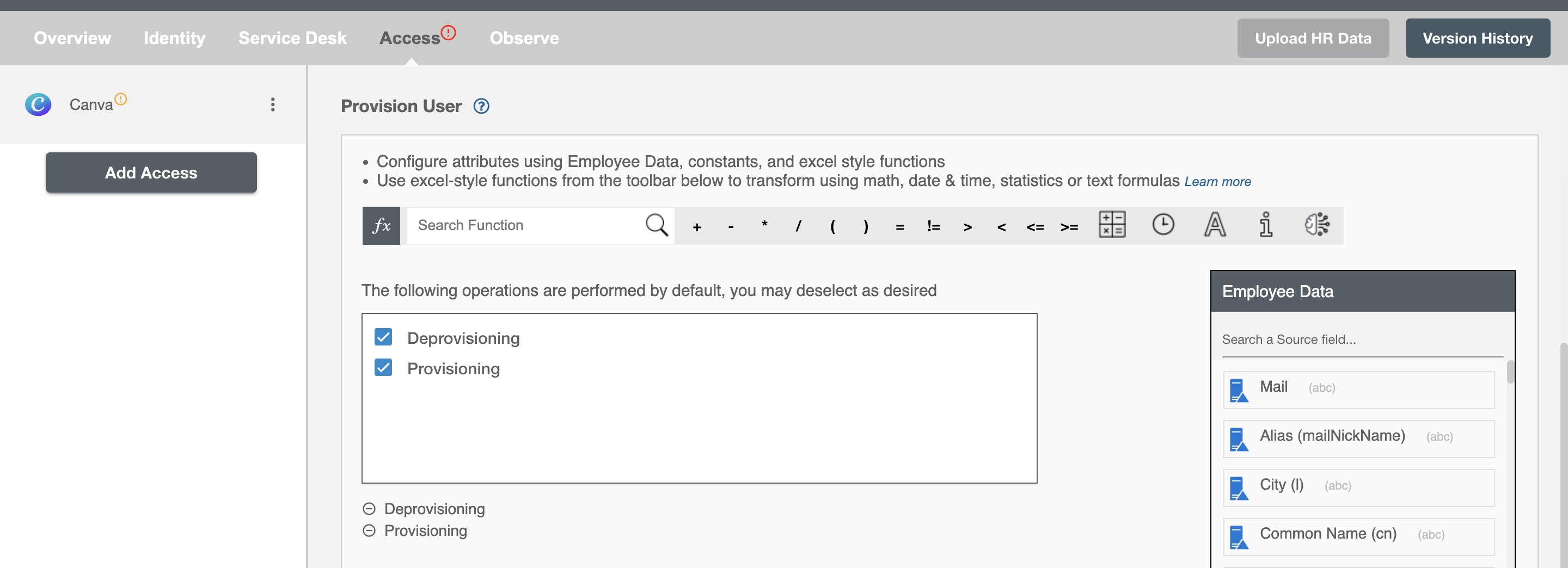 Canva Form Operations