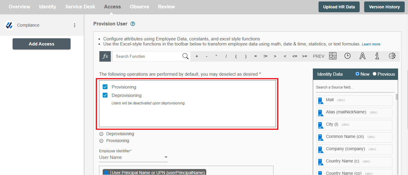 Compliance Form Operations