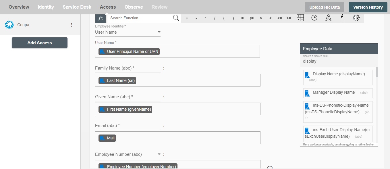 Default mapping on Hire2Retire