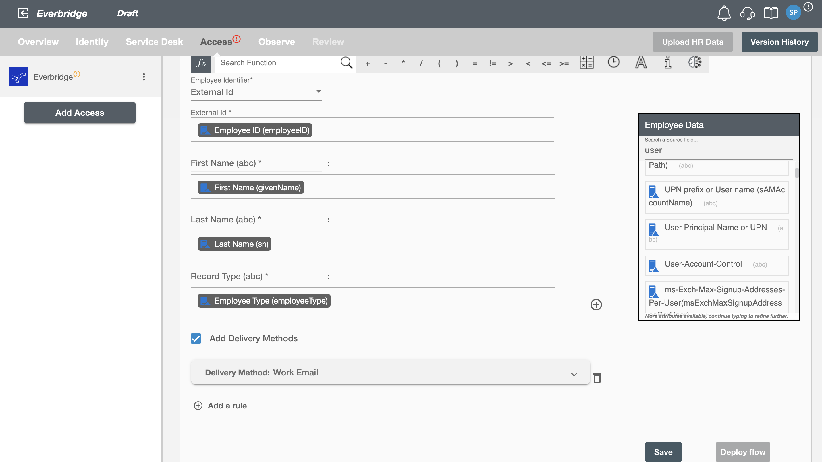 Everbridge Form Attributes