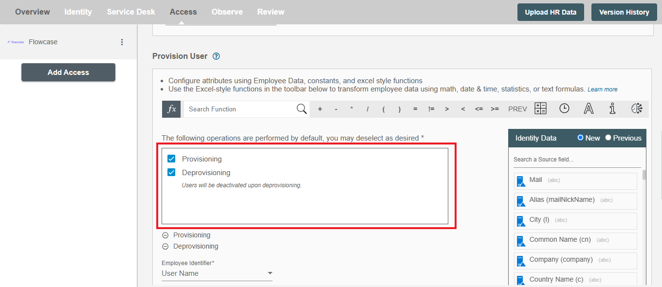 Flowcase Form Operations