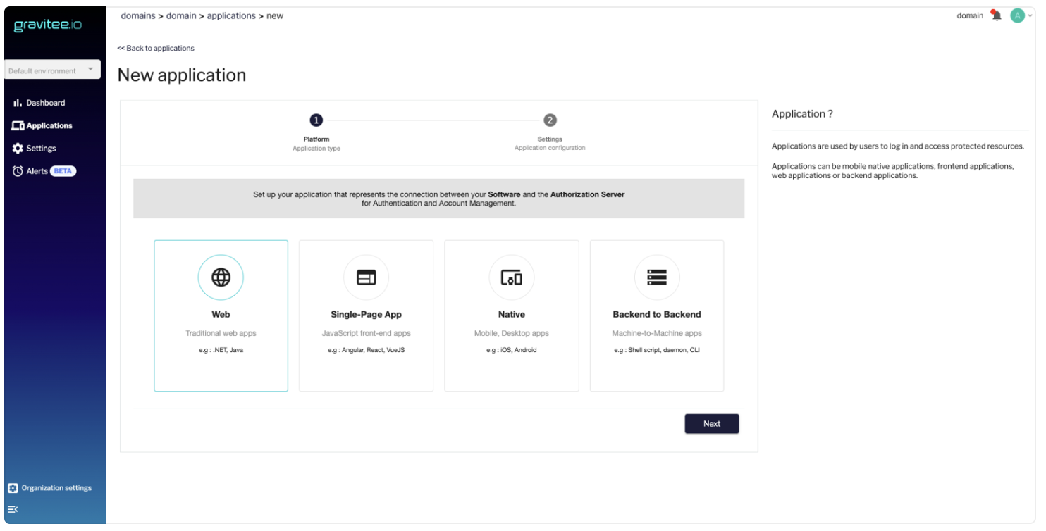 Gravitee web application