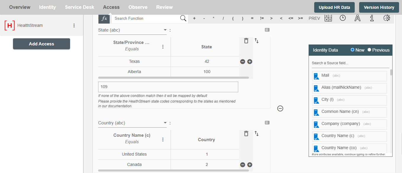 HealthStream Form Attributes