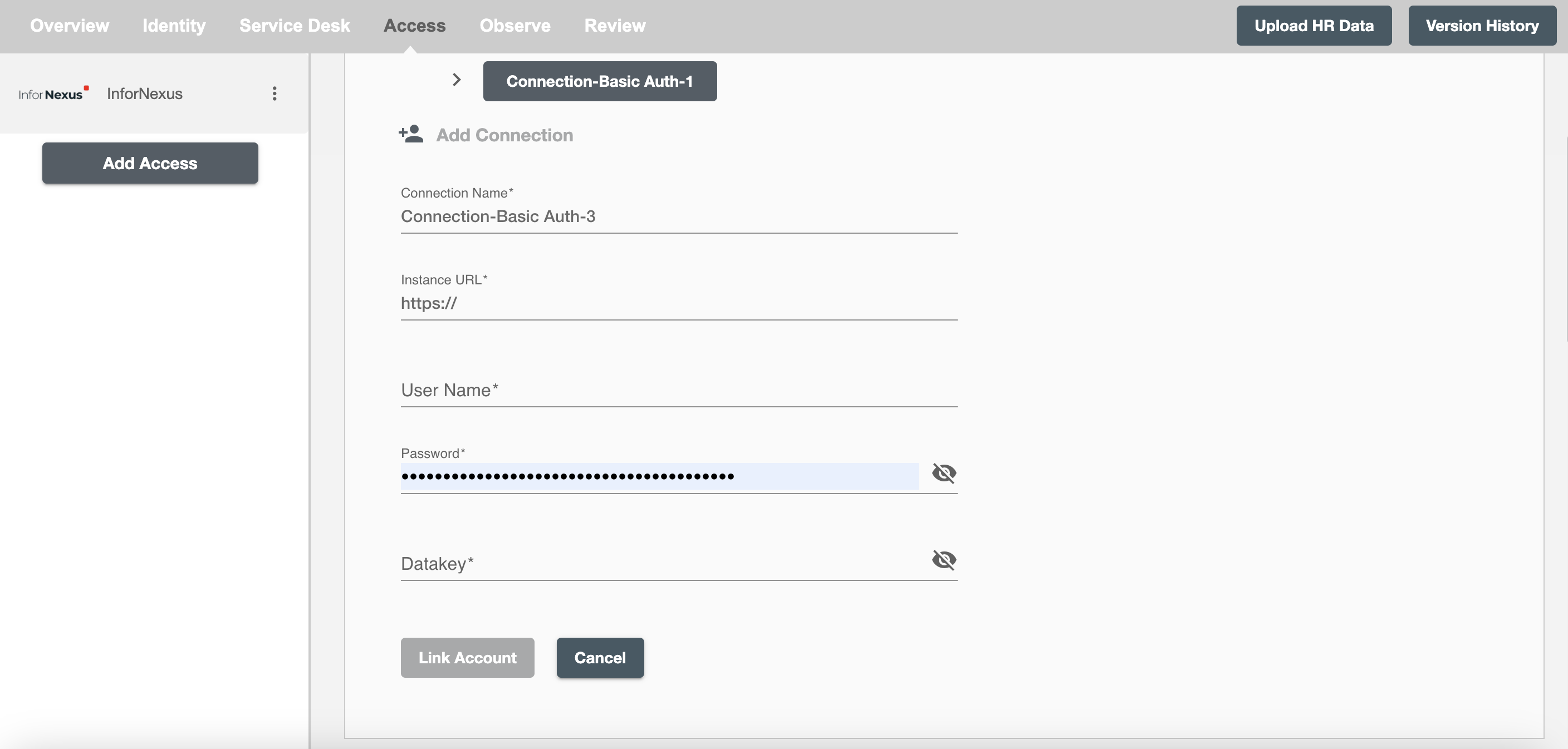 InforNexus OAuth