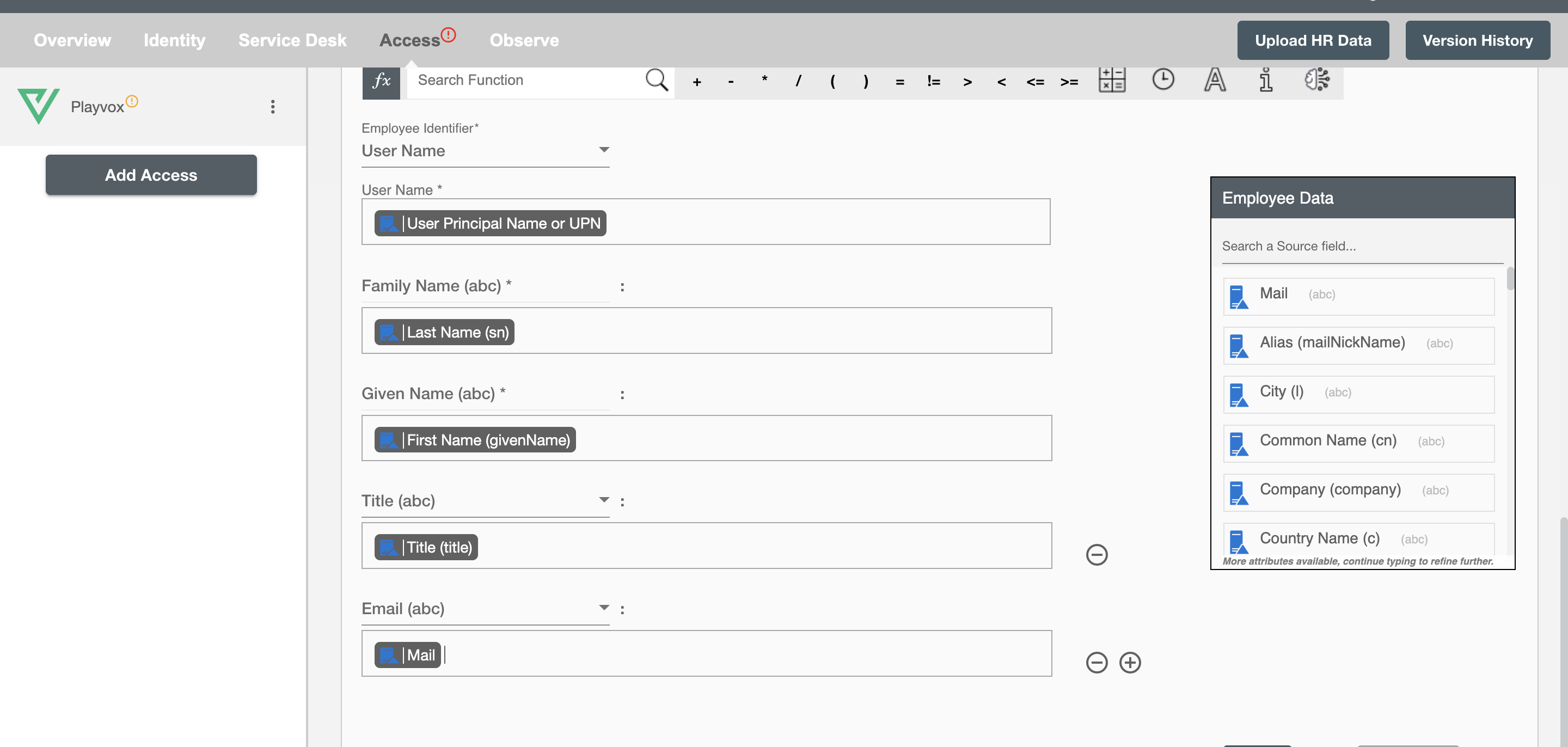 Playvox Form Attributes