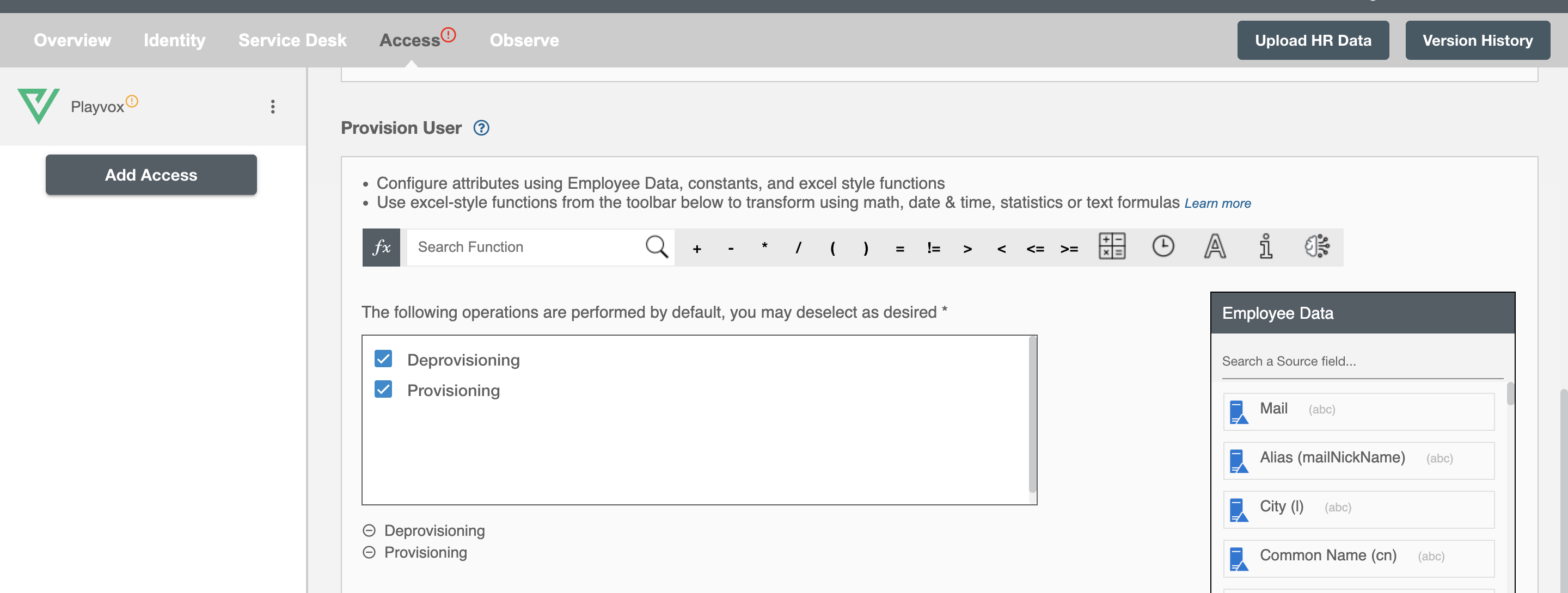 Playvox Form Operations