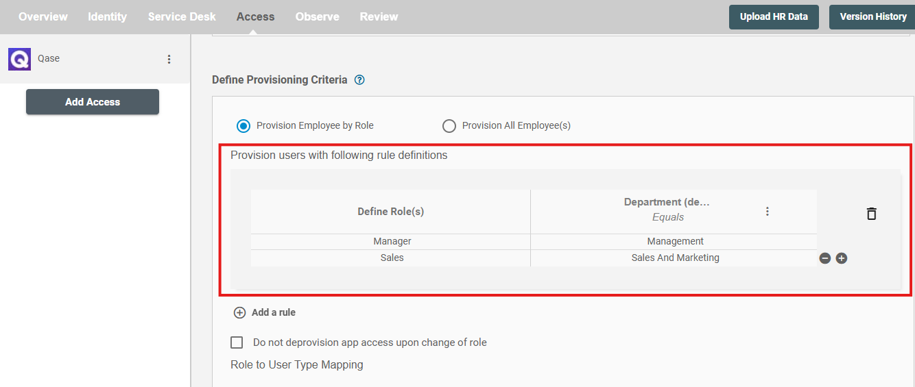 Qase ScimManager Table1