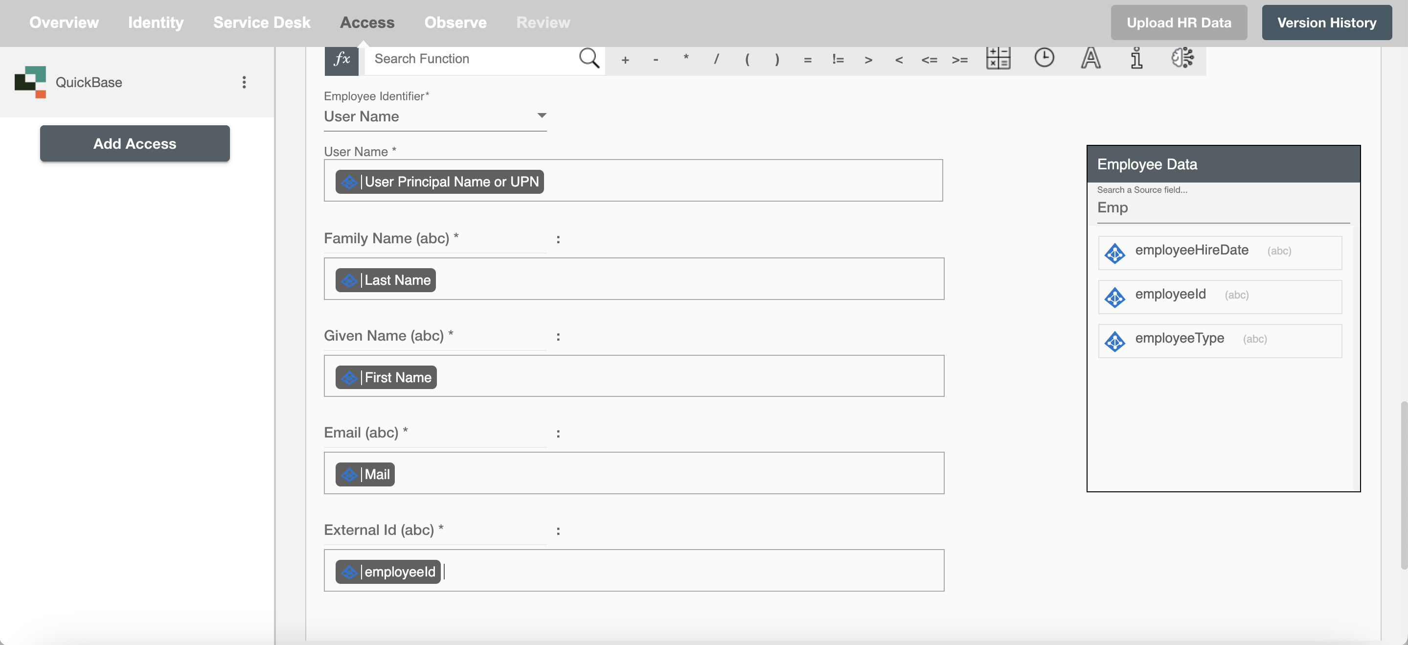 QuickBase Form Attributes