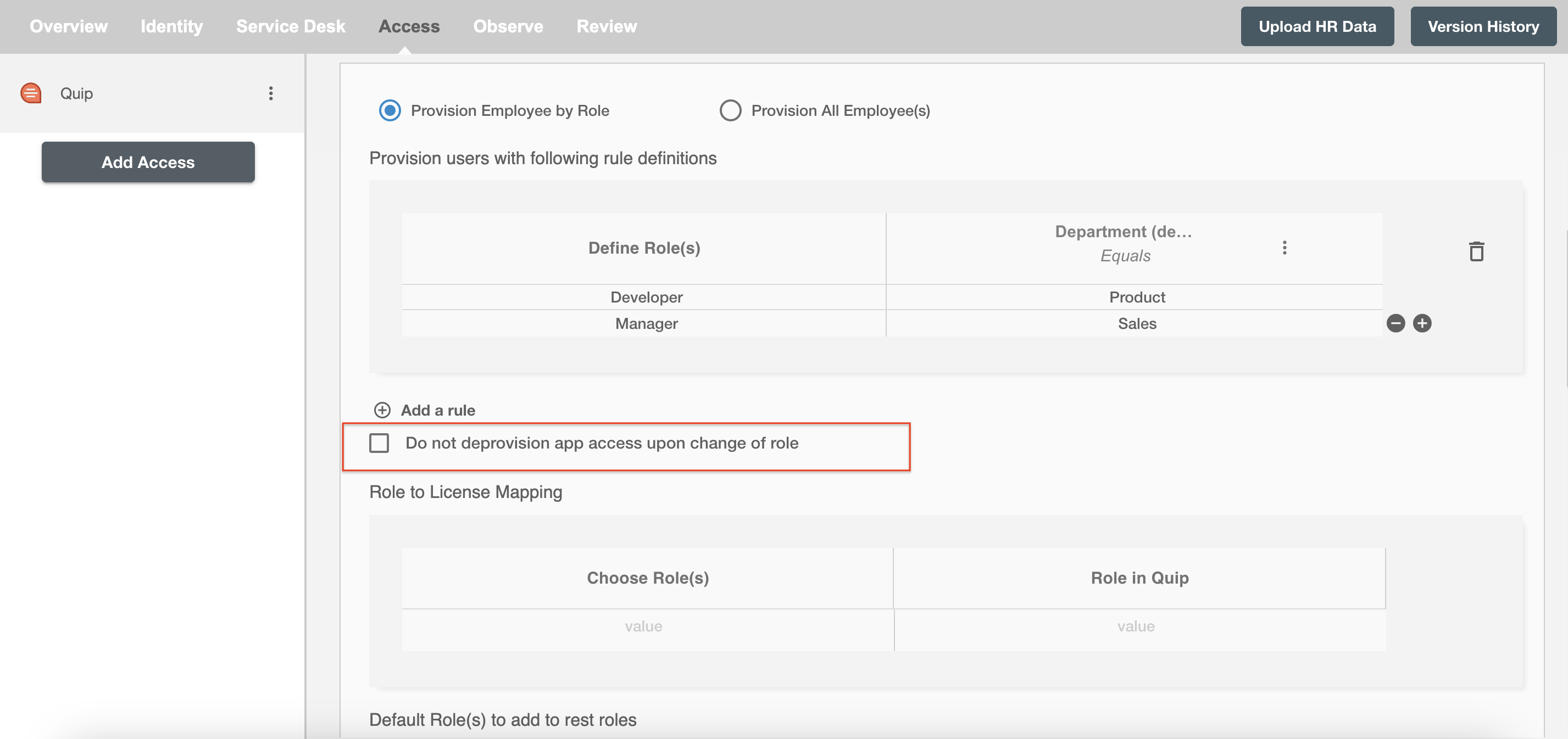 SmartSheet ScimManager checkbox