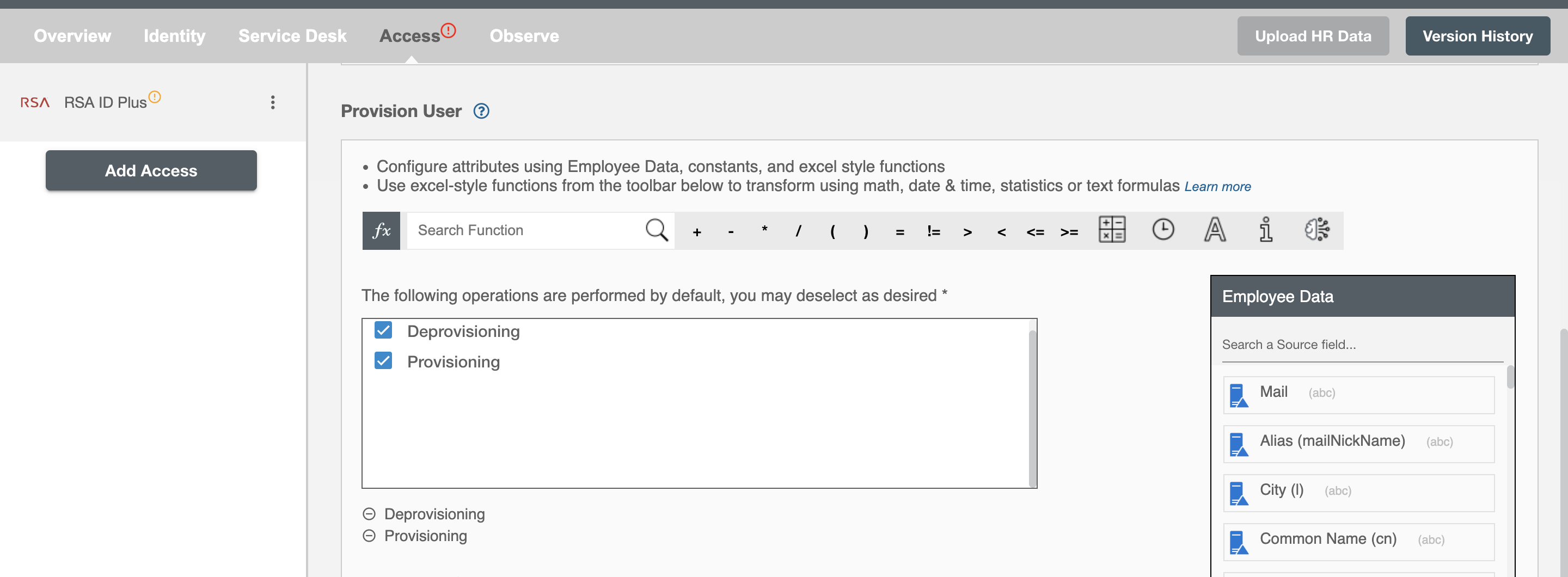 RSA_ID_Plus Form Operations