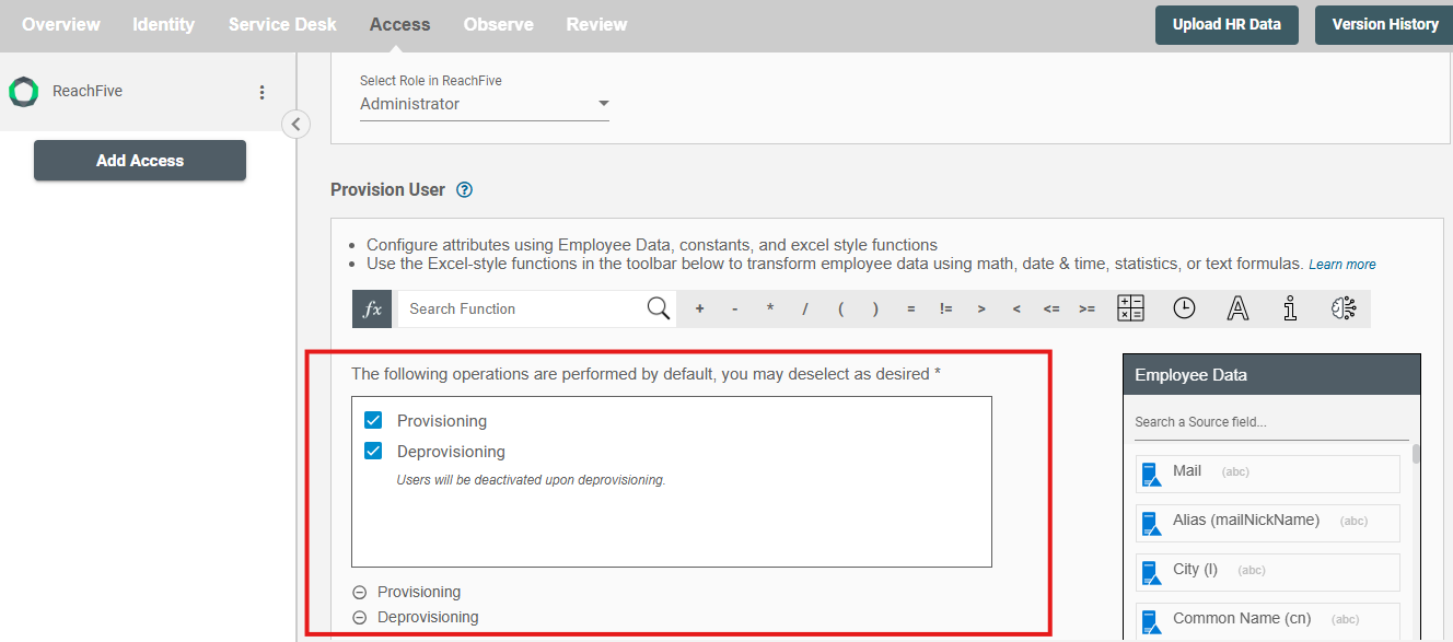 ReachFive Form Operations