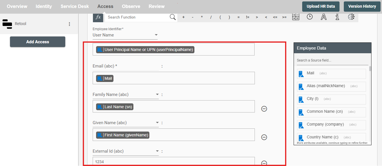 Retool Form Attributes