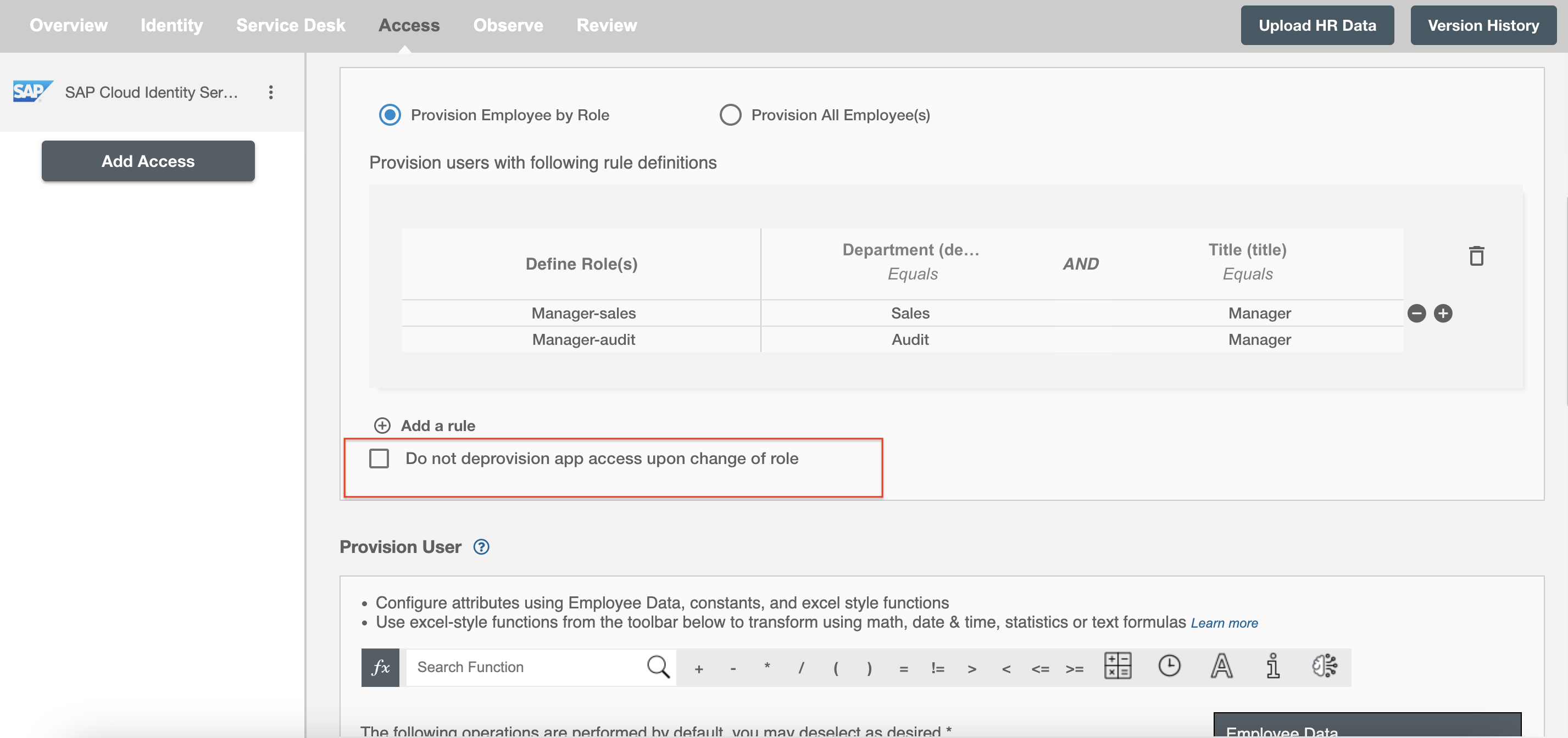 SmartSheet ScimManager checkbox