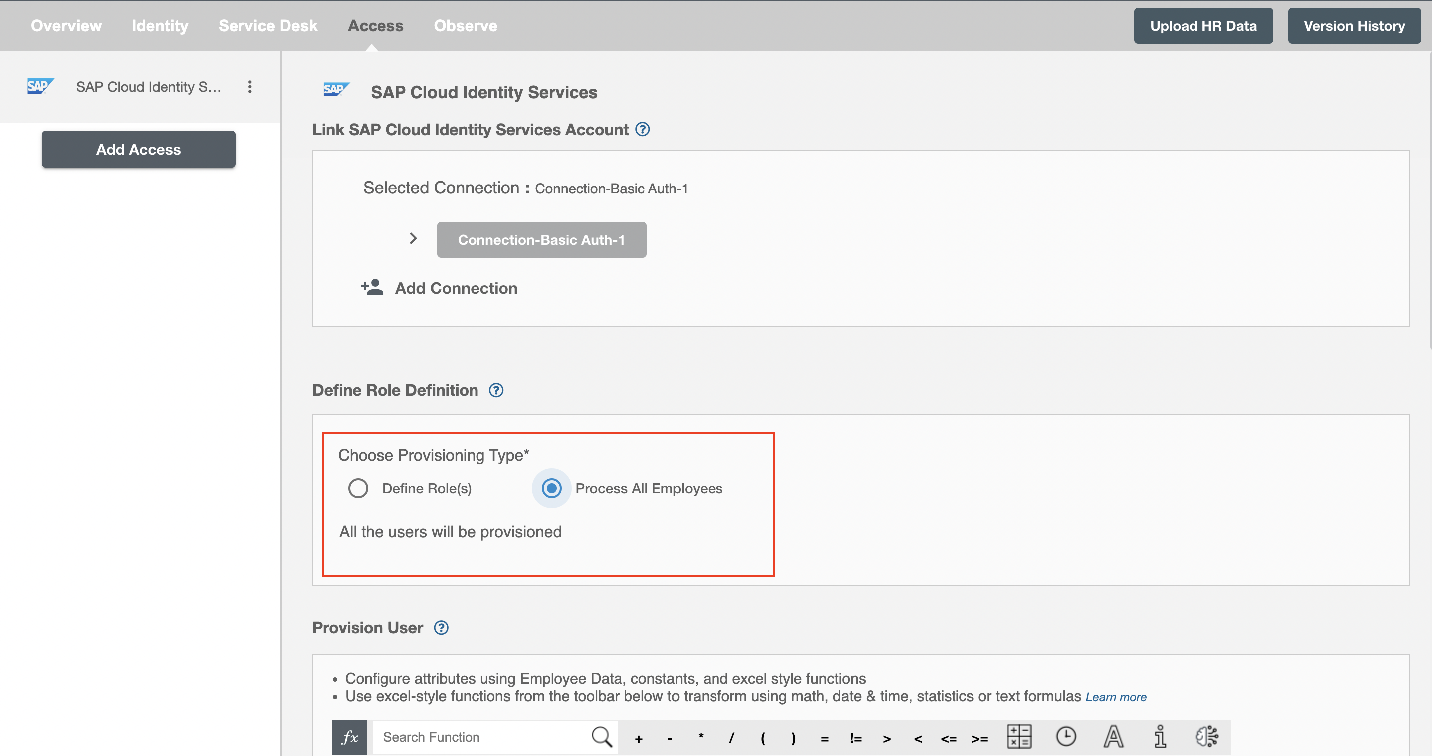 SAP Cloud Identity Services Process All Employees