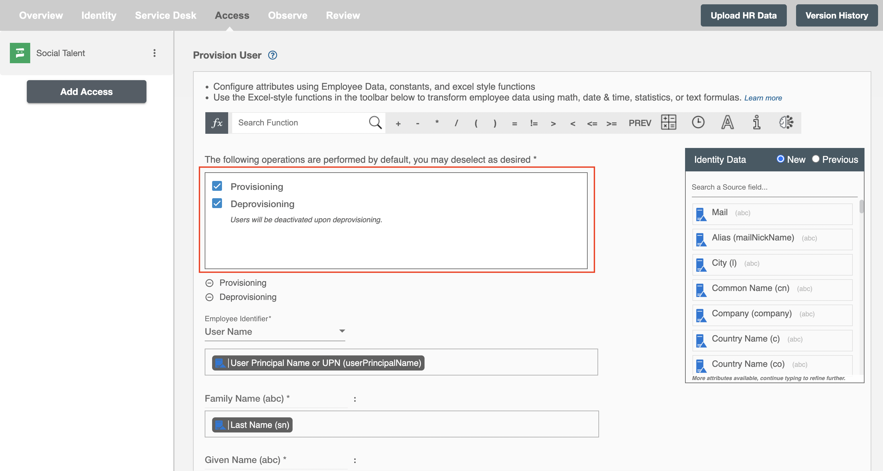 SocialTalent Form Operations