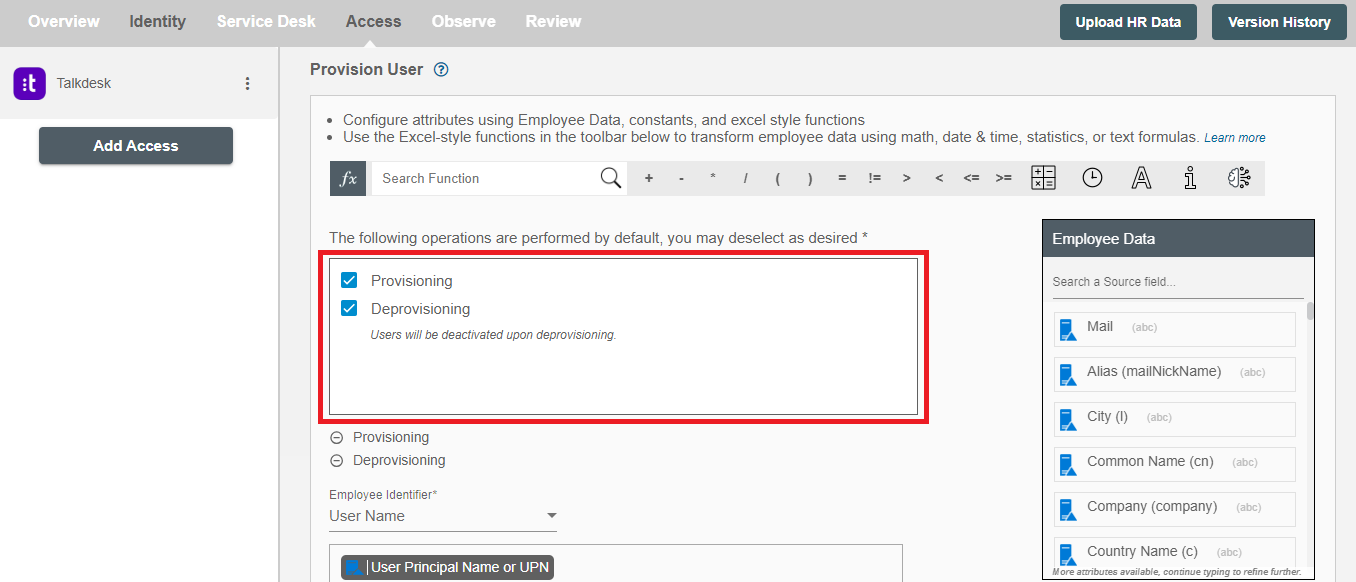 Talkdesk Form Operations