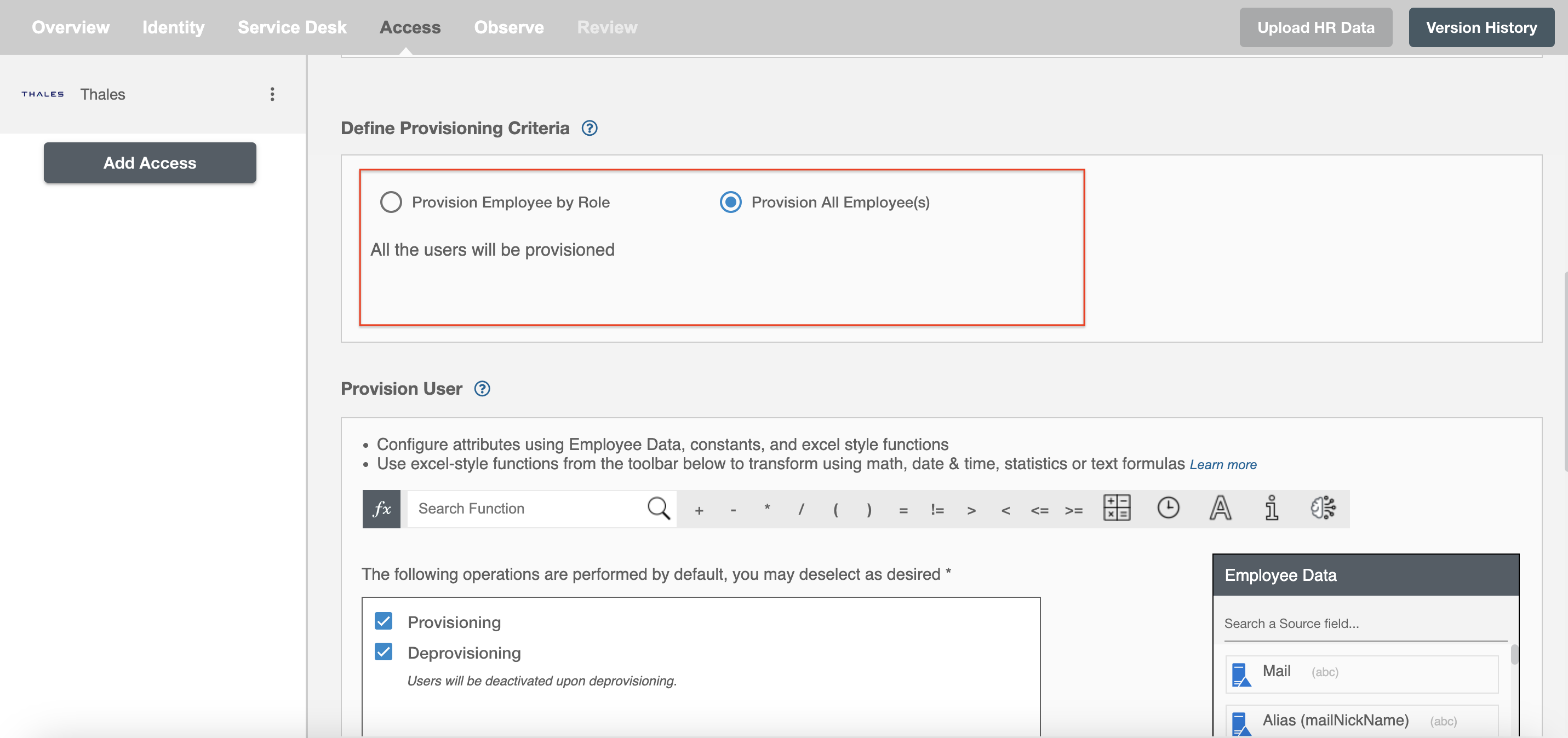 Thales ScimManager Process All Employees