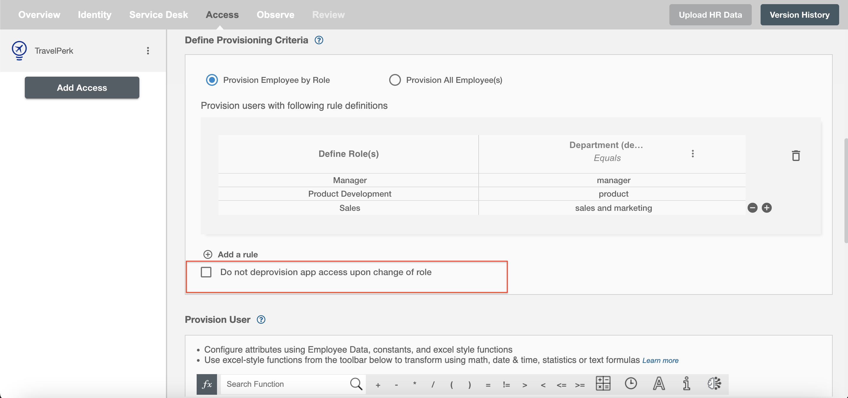 Travelperk ScimManager checkbox