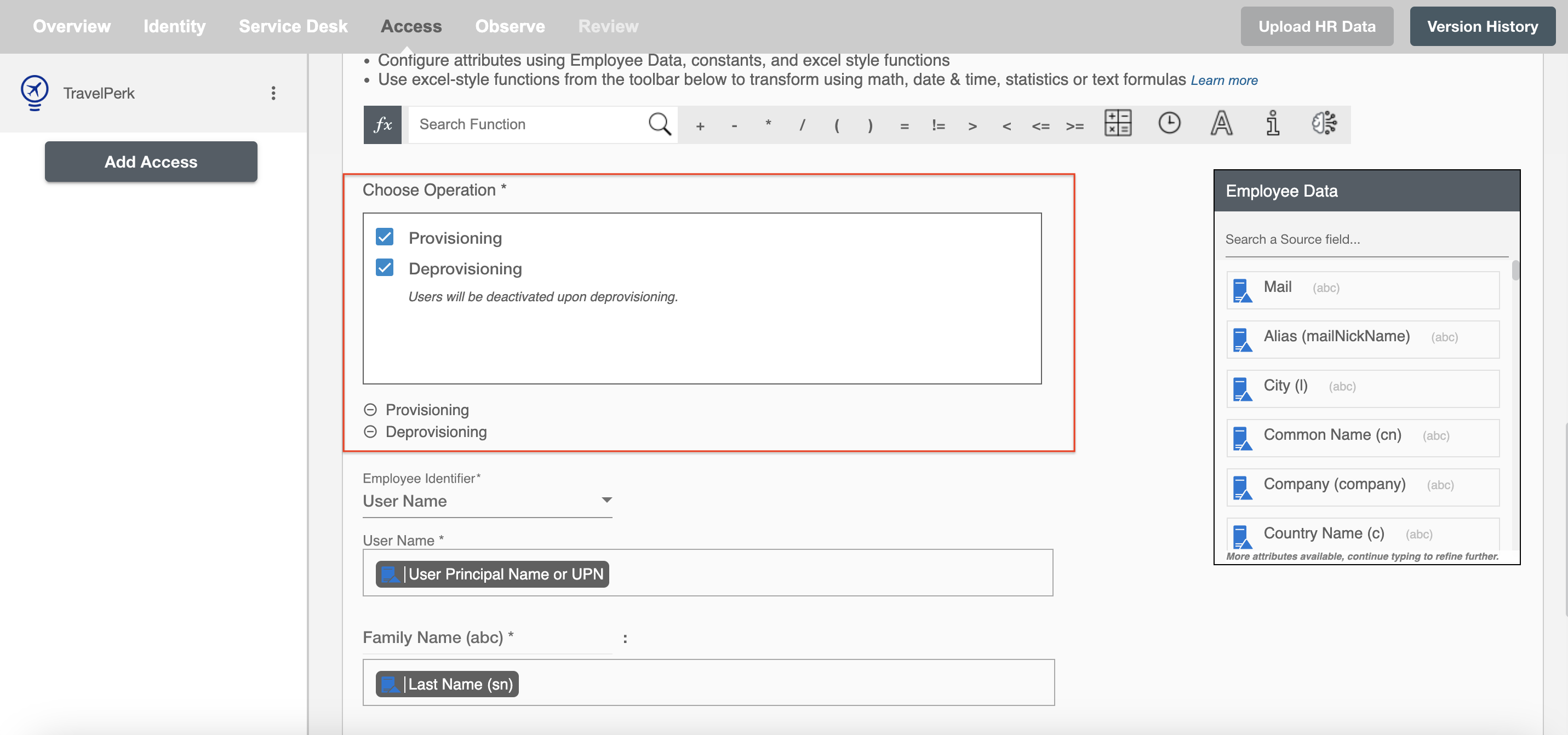 TravelPerk Form Operations