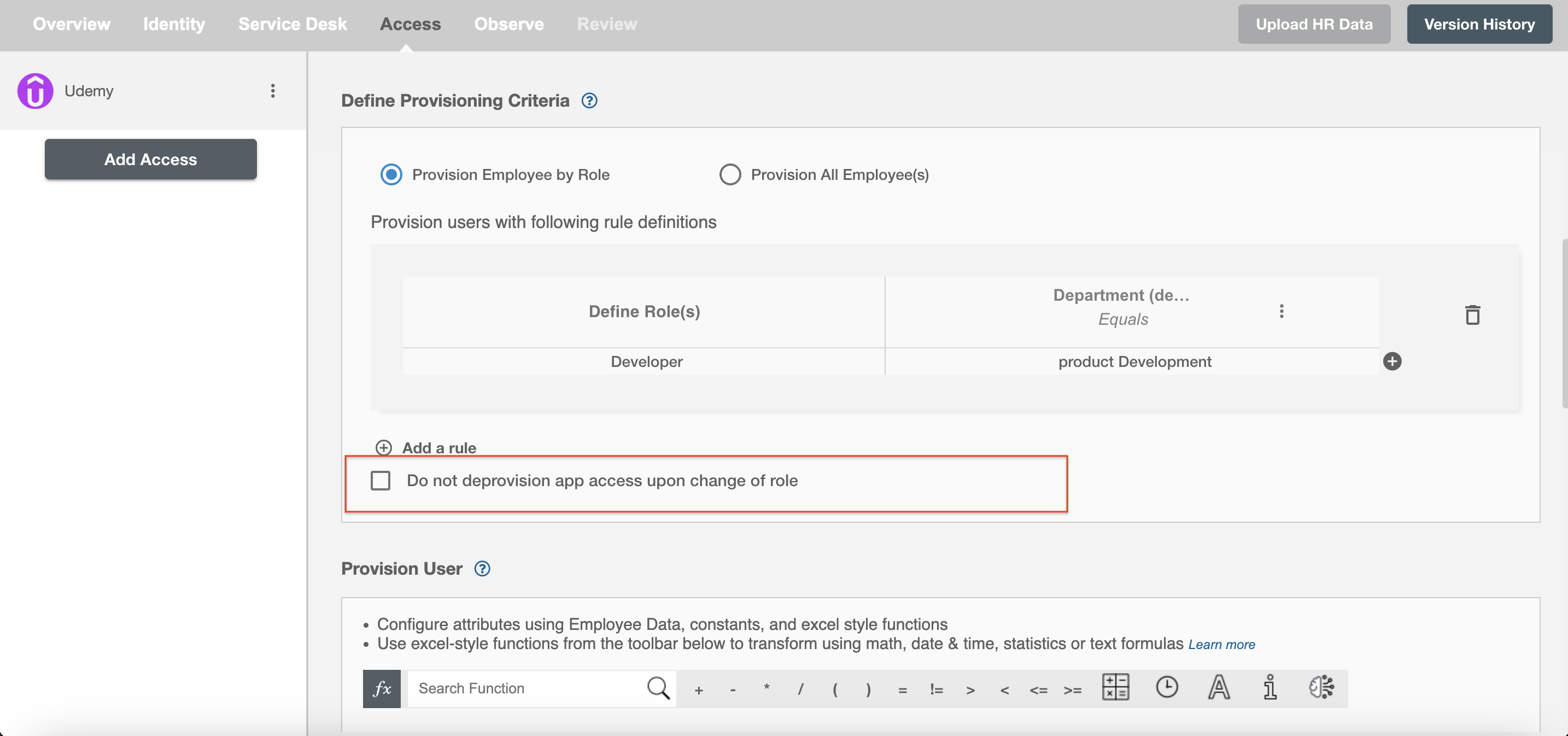 Udemy ScimManager checkbox