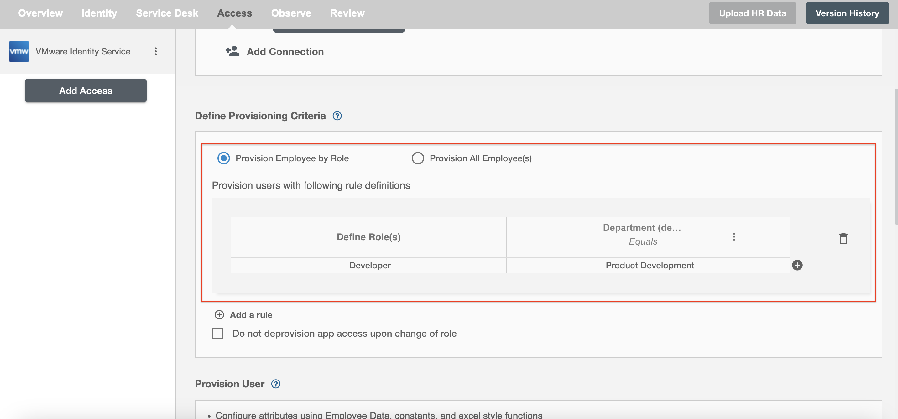 Vmware Identity Services ScimManager Table1