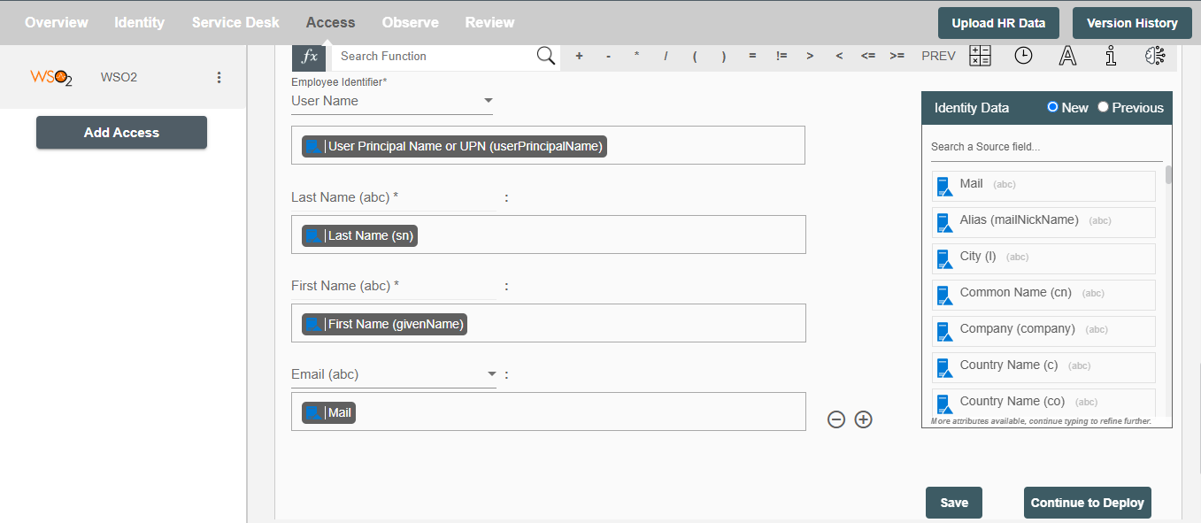 WSO2 Form Attributes