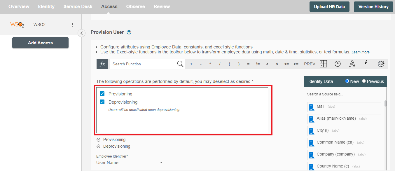 WSO2 Form Operations